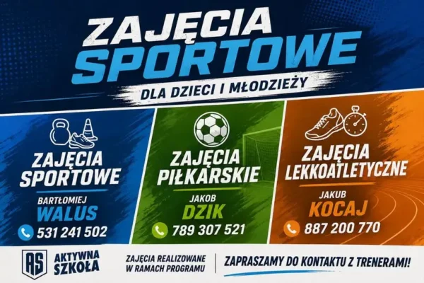 Bezpłatne zajęcia sportowe dla dzieci i młodzieży w Dynowie i Bachórzu