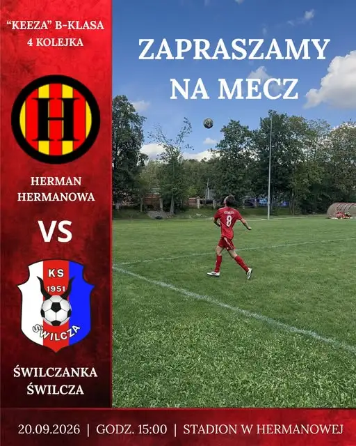 Świlczanka Świlcza jedzie do Hermanowej po punkty w 4. kolejce B-Klasy