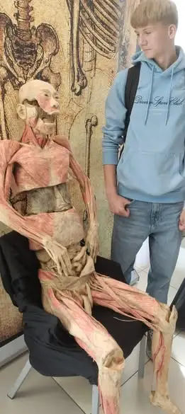 Uczniowie z Tyczyna na wystawie anatomii w Rzeszowie