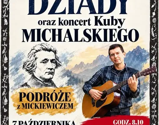 Narodowe Czytanie w Dynowie: „Dziady” Mickiewicza i koncert Kuby Michalskiego