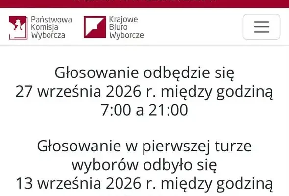 Wybory przedterminowe na Burmistrza Tyczyna – wyniki I tury i data II tury