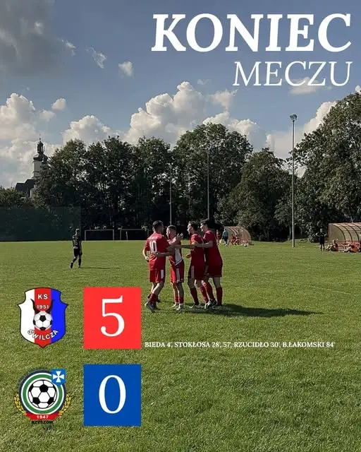 Świlczanka Świlcza rozbiła KS Przybyszówka II 5:0 w B-Klasie