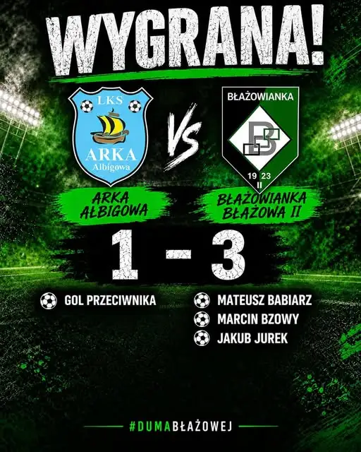 Błażowianka II wraca na zwycięską ścieżkę – 3:1 z Arką Albigowa