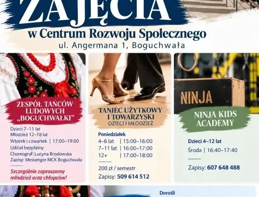 Boguchwała stawia na taniec: nowe zajęcia dla dzieci, młodzieży i dorosłych