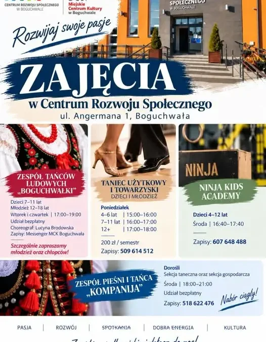 Boguchwała stawia na taniec: nowe zajęcia dla dzieci, młodzieży i dorosłych