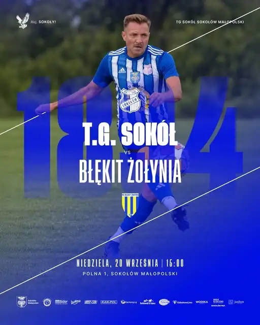 T.G. Sokół Sokołów Małopolski podejmie KS Błękit Żołynia w 7. kolejce Klasy Okręgowej