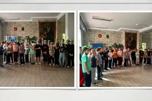 Bezpłatne kaski rowerowe dla czwartoklasistów ze Szkoły Podstawowej w Świlczy
