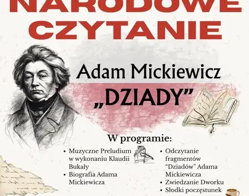 Narodowe Czytanie 2026 w Hyżnem – wspólna lektura „Dziadów”