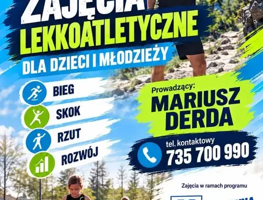 ATOM Dynów zaprasza dzieci i młodzież na bezpłatne zajęcia lekkoatletyczne