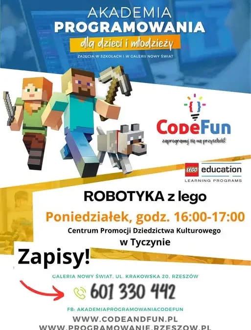Robotykа z LEGO w Tyczynie – zapisy na nowy semestr zajęć