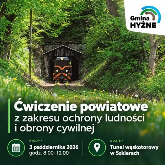 Ćwiczenia służb w tunelu kolei wąskotorowej w Szklarach – 3 października