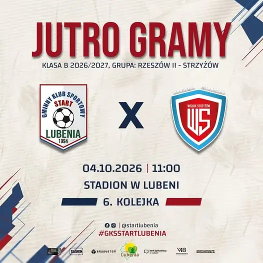 GKS Start Lubenia zagra u siebie z AP Wisłok Strzyżów w 6. kolejce