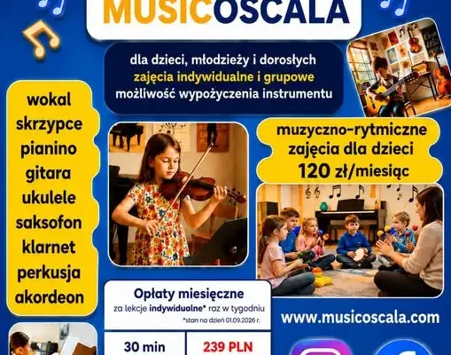 Zapisy na zajęcia muzyczne w Tyczynie – dla dzieci, młodzieży i dorosłych