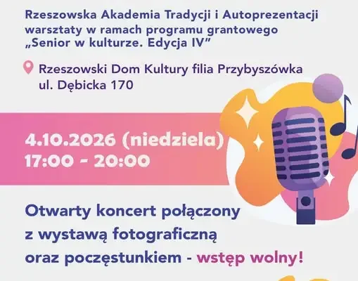 Rzeszów: Seniorzy zaprezentują się na scenie w RDK Przybyszówka