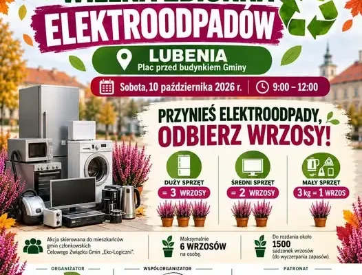 Wielka zbiórka elektroodpadów w Lubeni – w zamian wrzośce