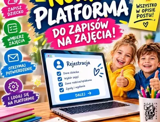 GCKSiR uruchamia nową platformę do zapisów na zajęcia
