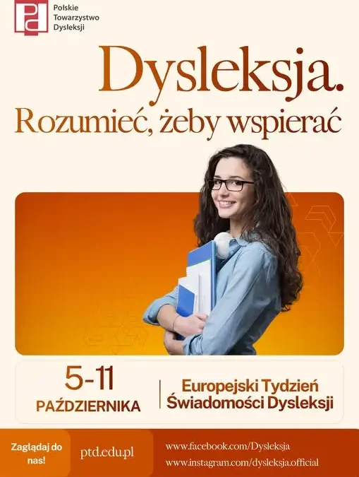 Europejski Tydzień Świadomości Dysleksji 2026 – „Dysleksja. Rozumieć, żeby wspierać”
