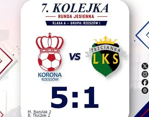 Korona Rzeszów rozbiła Trzciankę Trzciana 5:1. Pierwsze zwycięstwo w sezonie!
