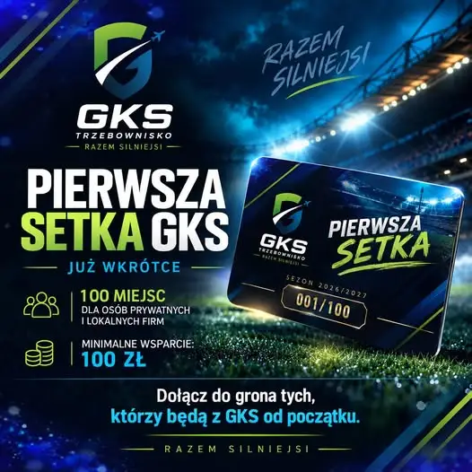 GKS Trzebownisko uruchamia program „Pierwsza Setka” – każdy może wesprzeć klub