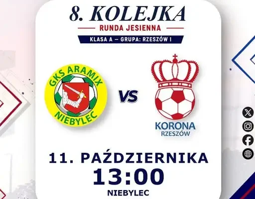 GKS Aramix Niebylec kontra Korona Rzeszów – 8. kolejka A klasy