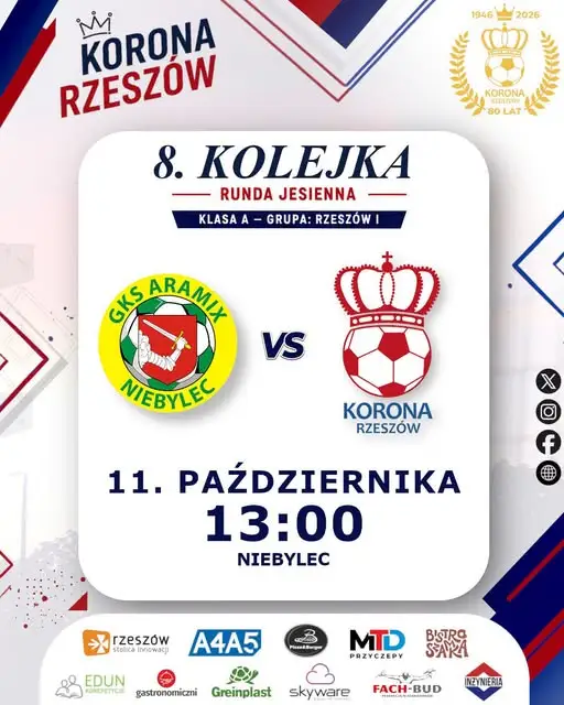 GKS Aramix Niebylec kontra Korona Rzeszów – 8. kolejka A klasy