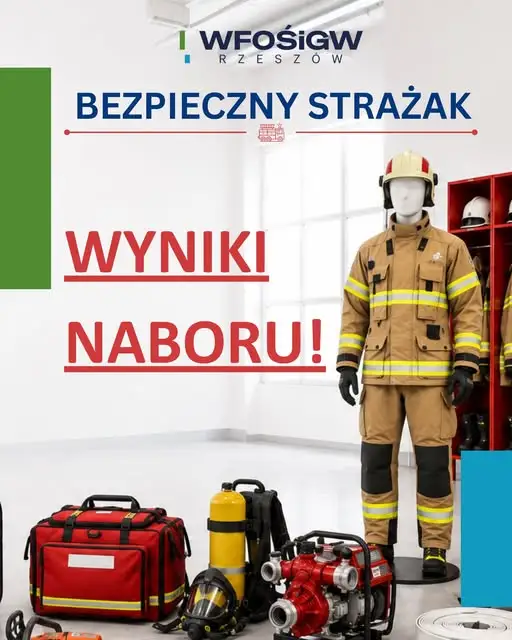 4,47 mln zł dla 333 jednostek OSP. Wyniki naboru „Bezpieczny Strażak” na Podkarpaciu