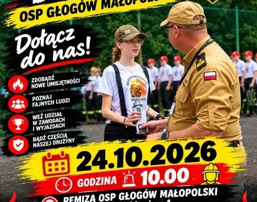 Nabór do Młodzieżowej Drużyny Pożarniczej OSP Głogów Małopolski