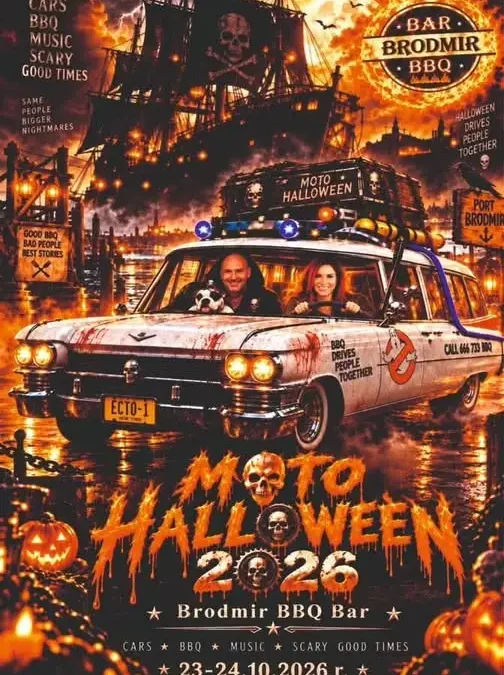 Moto Halloween 2 w Brodmir BBQ Bar – motoryzacyjny zlot grozy już 23–25 października