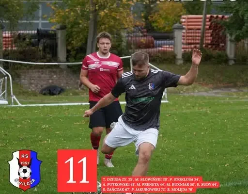 Świlczanka Świlcza rozgromiła Koronę II Rzeszów 11:1 w B-klasie