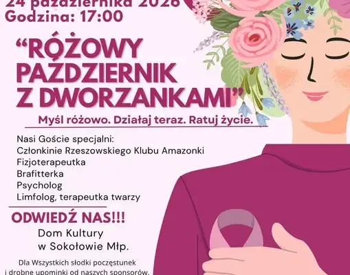 Różowy Październik z Dworzankami – spotkanie o zdrowiu kobiet w Sokołowie Młp.