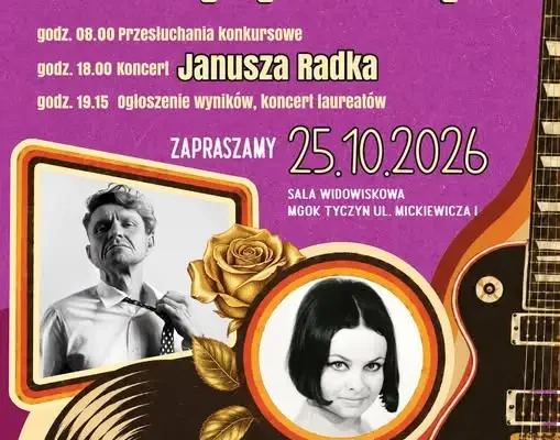 XV Festiwal Piosenek Katarzyny Sobczyk w Tyczynie – gwiazdą Janusz Radek
