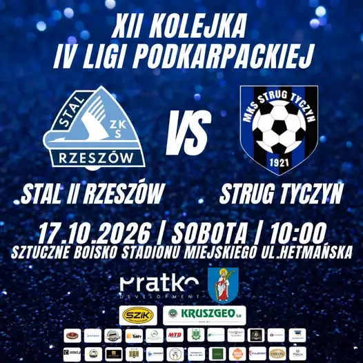 Strug Tyczyn zagra z rezerwami Stali Rzeszów. Mecz już w sobotę