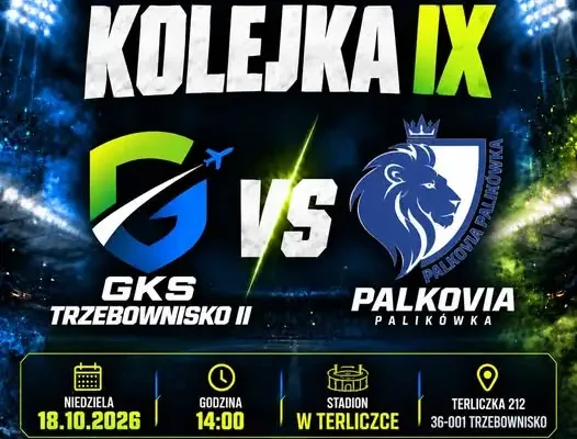 Rezerwy GKS Trzebownisko zagrają w Terliczce z Palkovią Palikówka
