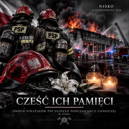 Tragedia w Nisku: dwaj strażacy zginęli podczas akcji gaśniczej