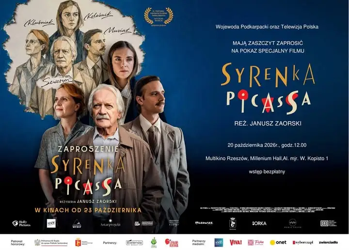 Bezpłatny pokaz filmu „Syrenka Picassa” dla seniorów w Rzeszowie