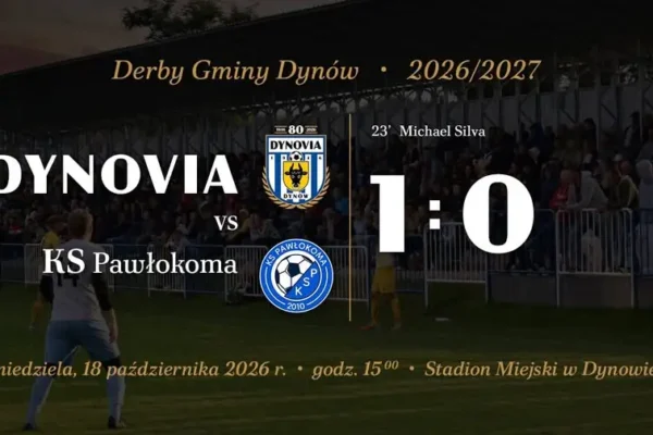 Dynovia Dynów wygrywa derby gminy z KS Pawłokoma 1:0