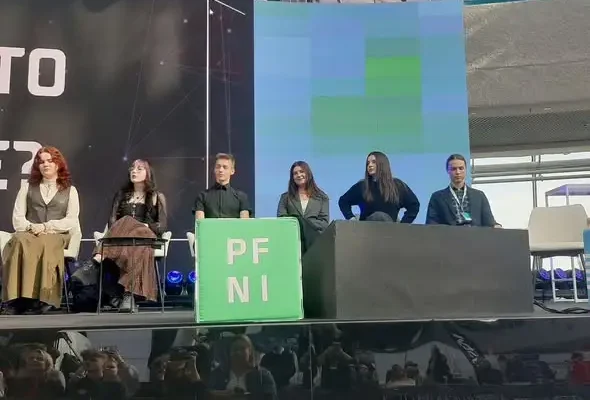 Uczennica z Głogowa Małopolskiego na debacie o AI w Jasionce