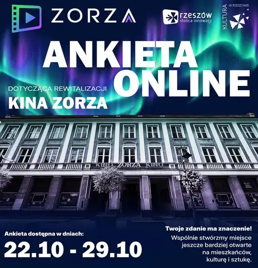 Kino Zorza w Rzeszowie pyta mieszkańców o nową przestrzeń na drugim piętrze