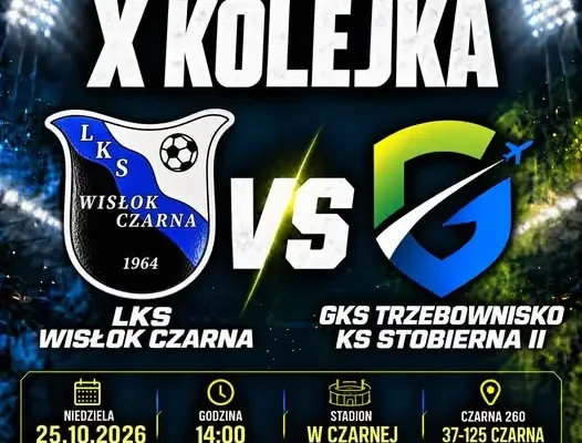 Rezerwy GKS Trzebownisko zagrają z Wisłokiem Czarna w X kolejce Klasy B