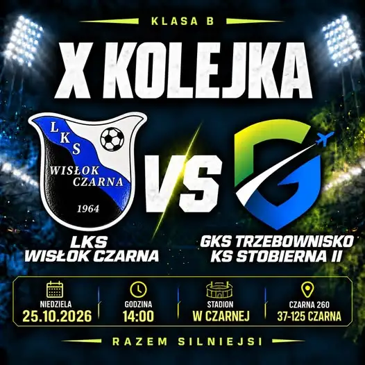 Rezerwy GKS Trzebownisko zagrają z Wisłokiem Czarna w X kolejce Klasy B