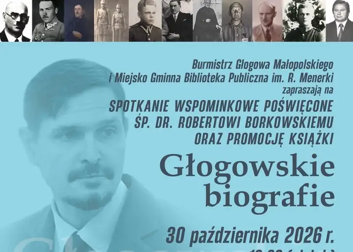 Spotkanie wspomnieniowe o dr. Robercie Borkowskim i promocja książki w Głogowie Małopolskim