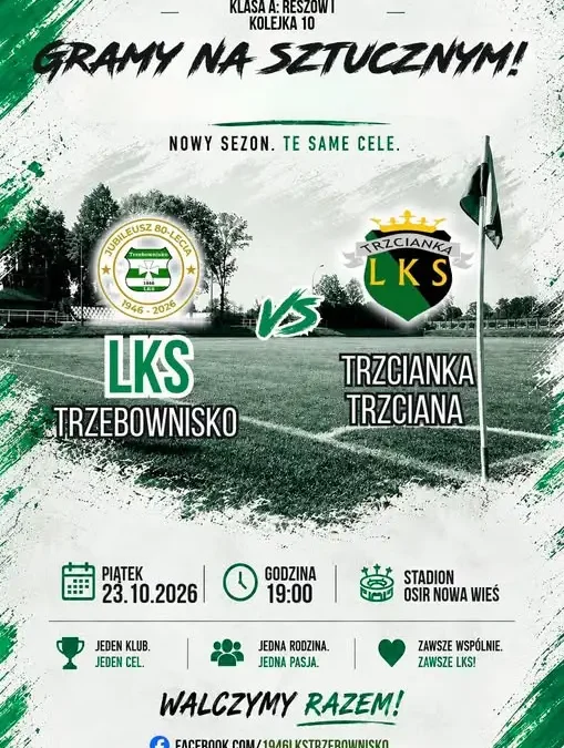 LKS Trzebownisko podejmie Trzciankę Trzciana w 10. kolejce ligi