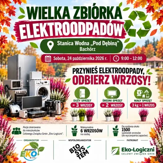 Wielka Zbiórka Elektroodpadów w Bachórzu – 24 października 2026