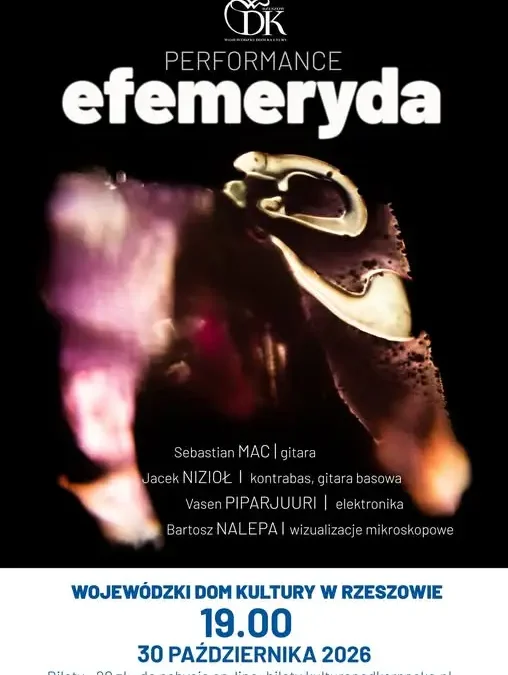 Efemeryda w WDK Rzeszów – audiowizualny performance z mikroskopem elektronicznym