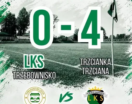 LKS Trzebownisko przegrywa 0:4 z LKS Trzcianka Trzciana w 10. kolejce