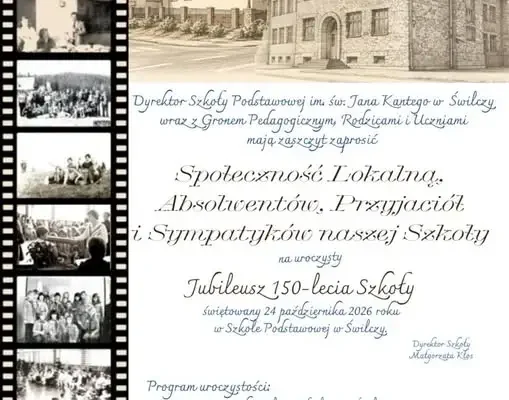 Szkoła Podstawowa w Świlczy świętuje 150-lecie – zaproszenie dla społeczności