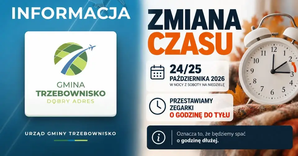 Zmiana czasu na zimowy – cofamy zegarki o godzinę