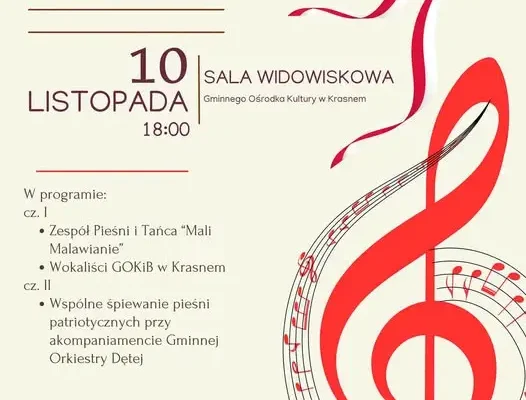 Wieczór patriotyczny „Serce dla Polski” w Krasnem – 10 listopada