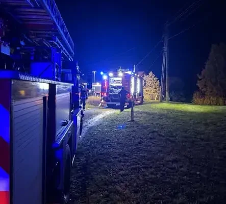 Pożar domu przy ul. Białogórskiej w Rzeszowie – akcja straży pożarnej