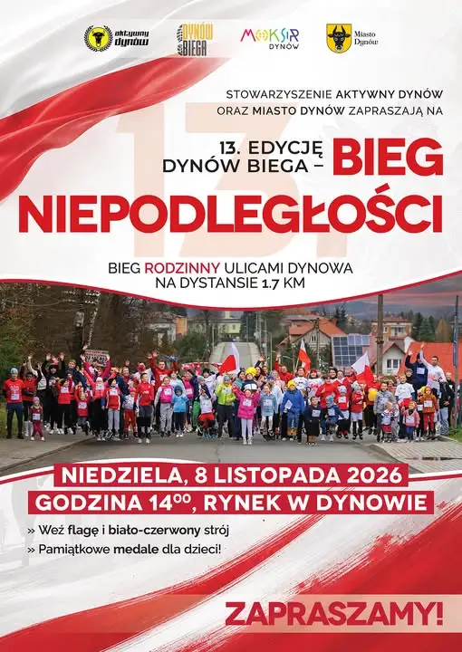 13. Bieg Niepodległości w Dynowie – świętujmy razem na sportowo!